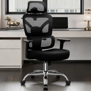 Comfy Breathable Ergonomic Task Chair with Headrest